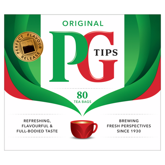 PG Tips Original melnā tēja, tējas maisiņi, (80 gab, 232g)