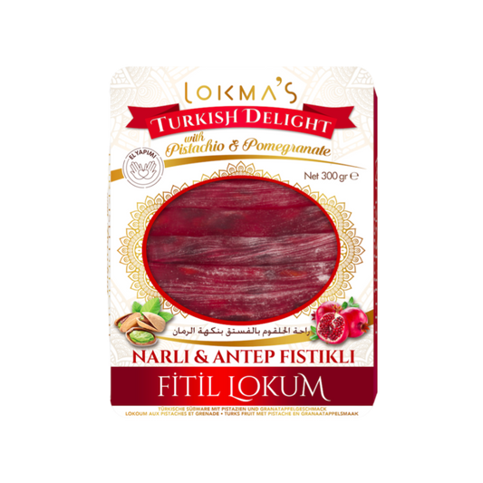 Lokma's granātābolu pirkstiņi ar pistācijām 300g