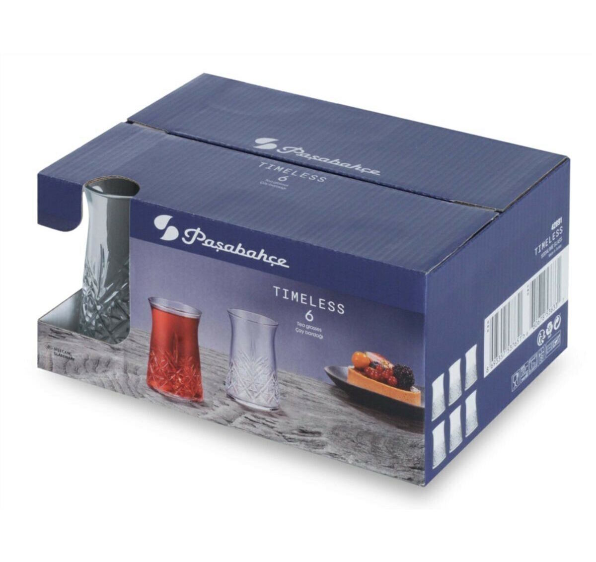 Paşabahçe timeless 160cc Turku tējas glāzes 6 gab 