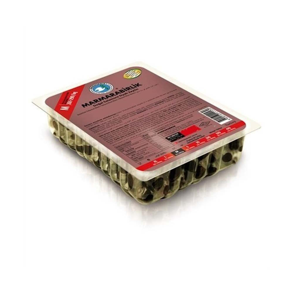 Marmarabirlik Extra черные оливки в вакууме размер M 800г