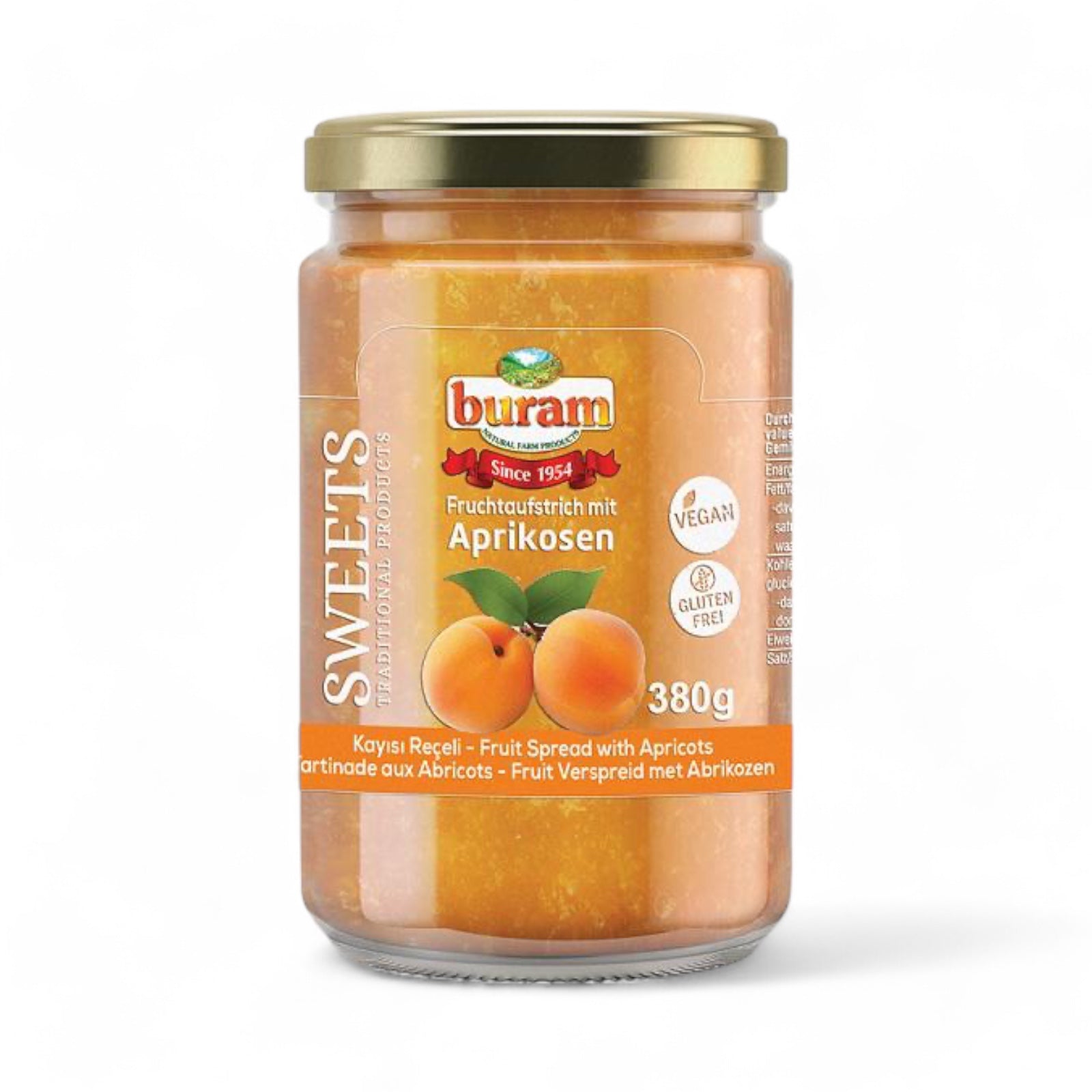 Buram aprikožu ievārījums 380g Aprikožu ievārījums