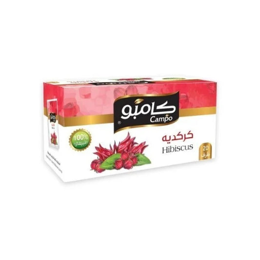 Campo karkade\hibiskus ziedu tēja, maisiņos 20x2g