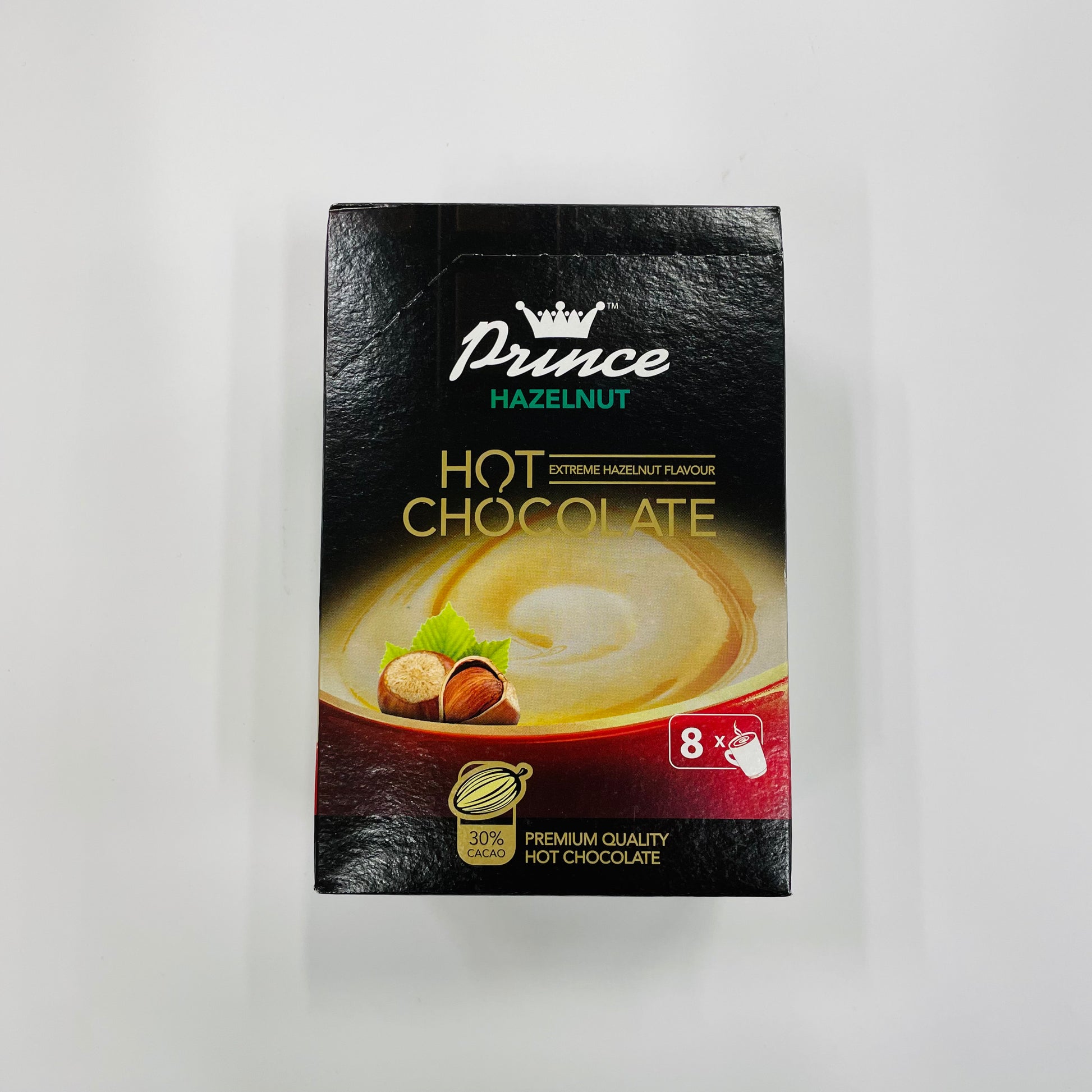 Prince karstā šokolāde, kakao ar lazdu riekstu garšu 8x 25g 