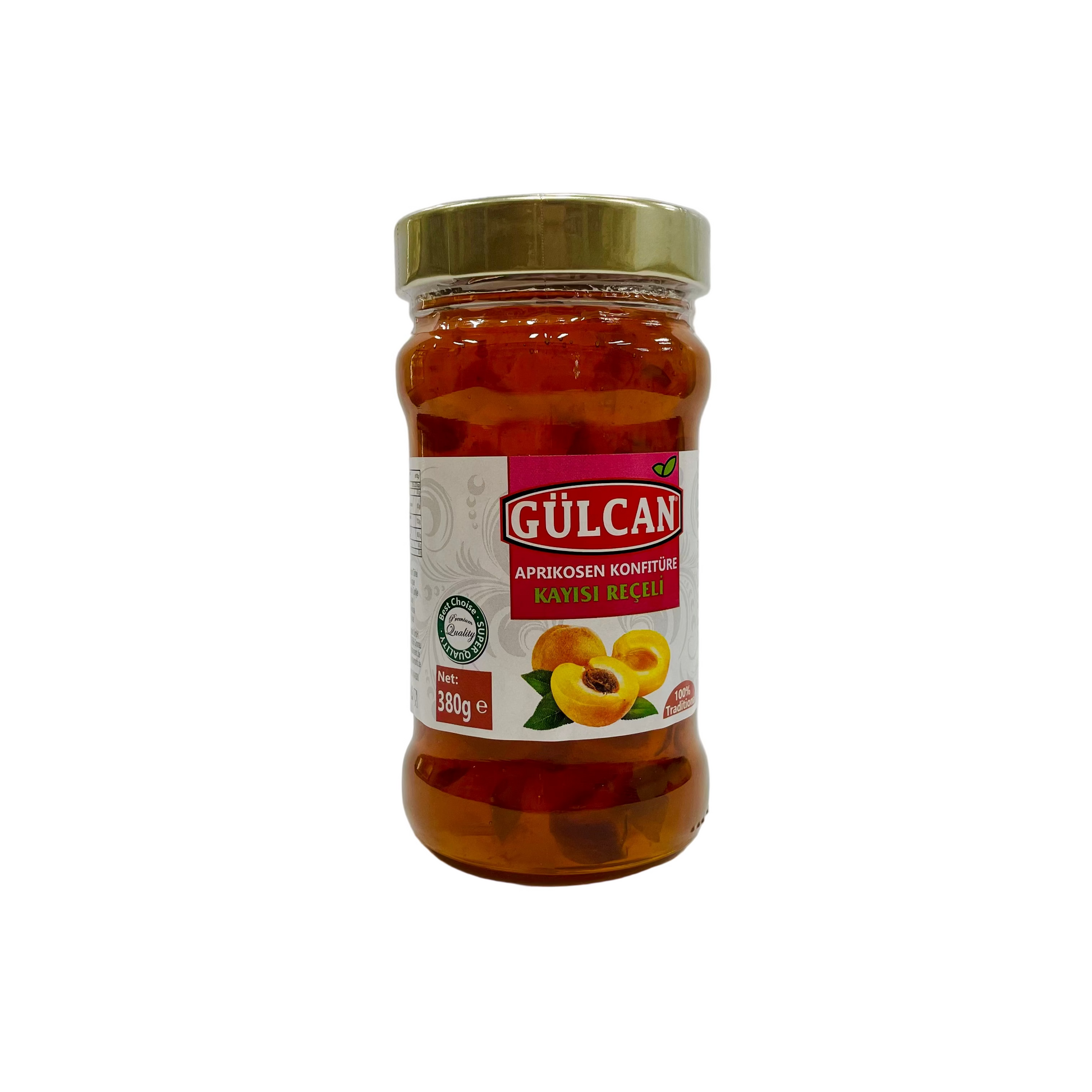 Gulcan aprikožu ievārījums, 380g 