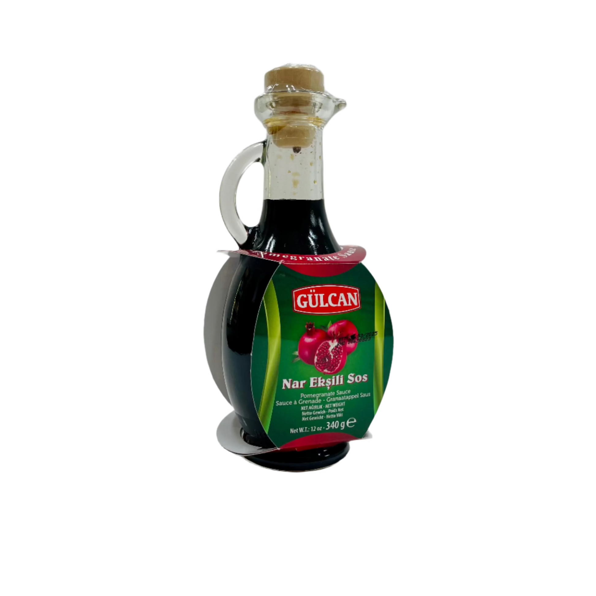 Gulcan granātābolu mērce, stikla pudelē 340g Granātābolu mērce