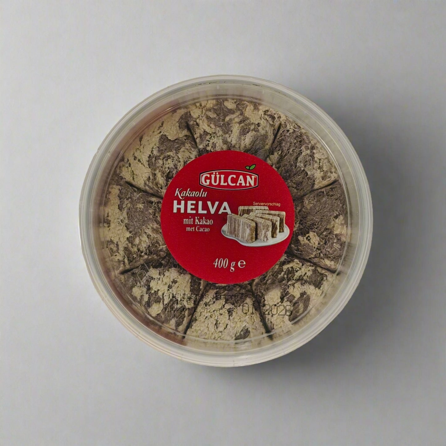 Gülcan шоколадная халва, круглая 400г