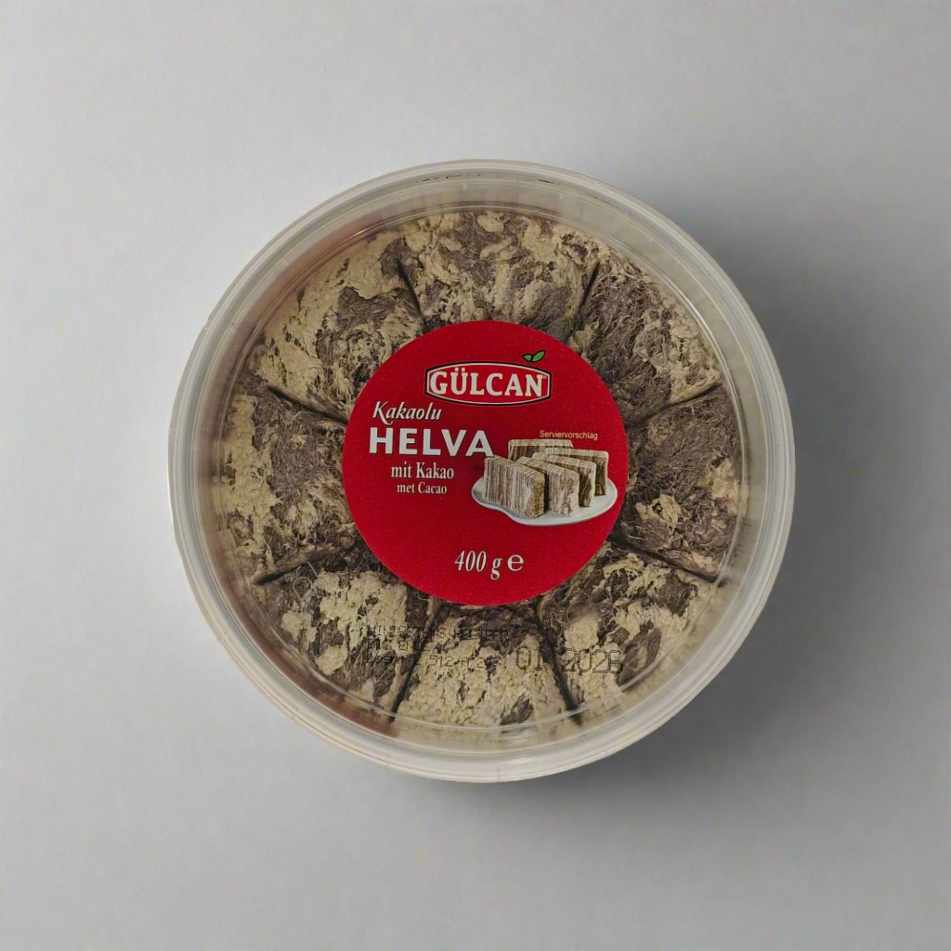 Gülcan шоколадная халва, круглая 400г 