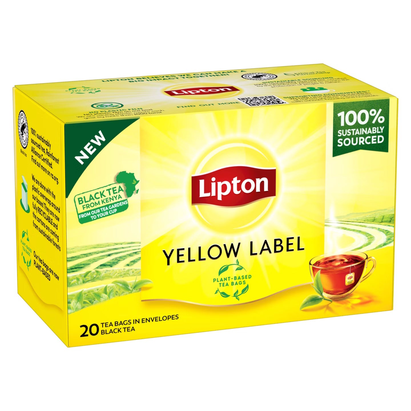 Lipton melnā tēja(Kenija), maisiņos 20x2g Lipton melnā tēja(Kenija)