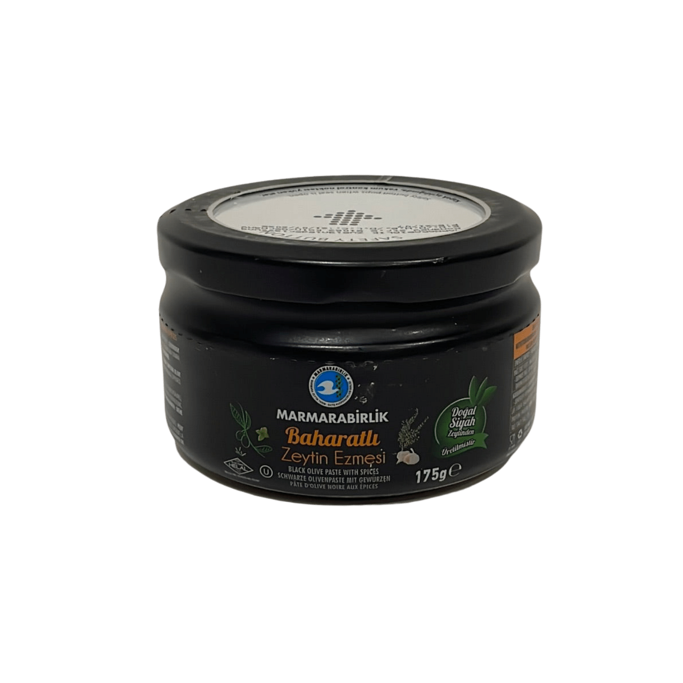 Marmarabirlik молотые чёрные оливки (оливковая паста с пряностями) 175г