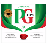 PG Tips Original черный чай, чайные пакетики, (80 шт, 232г)