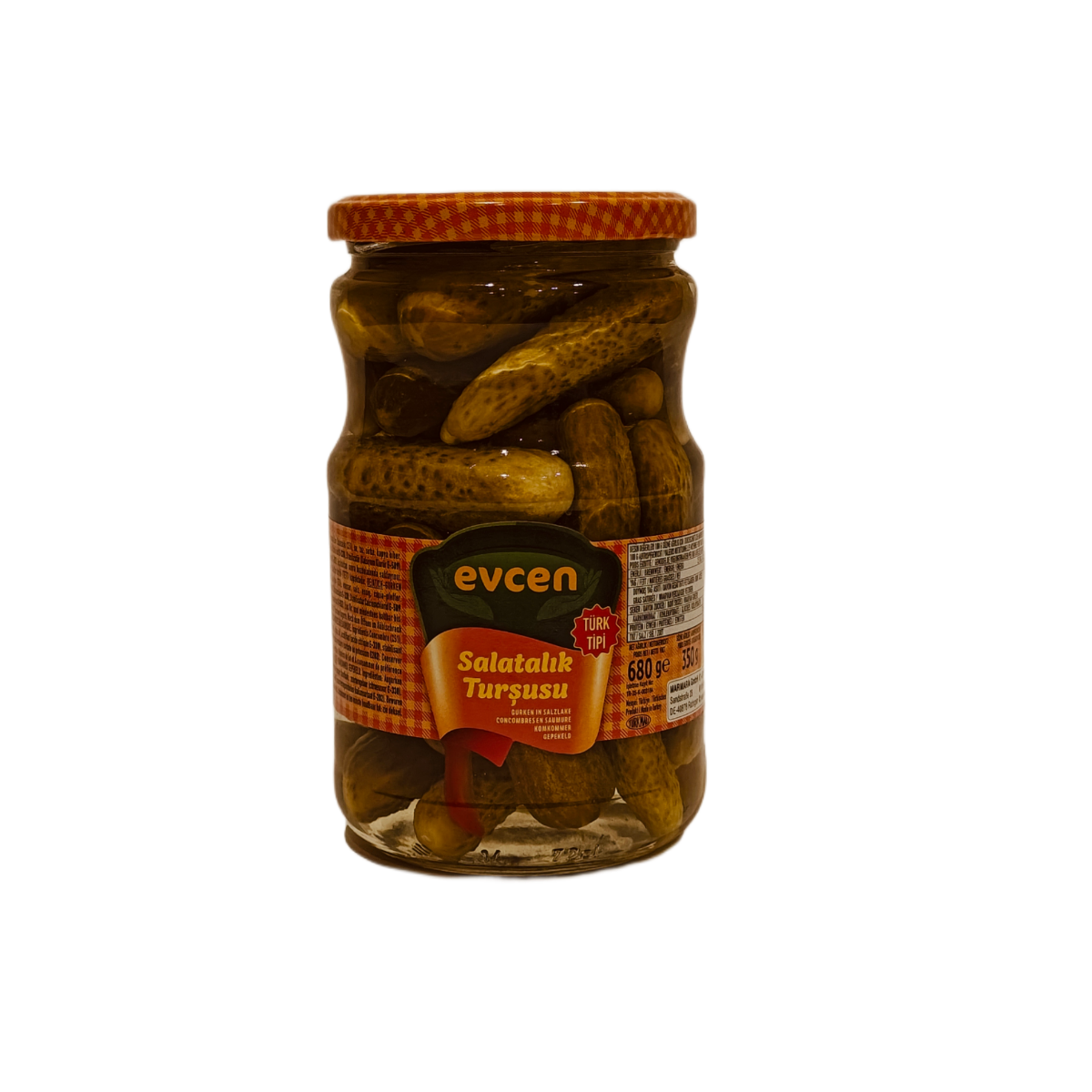 Evcen marine edilmiş salatalık 720g/350g 