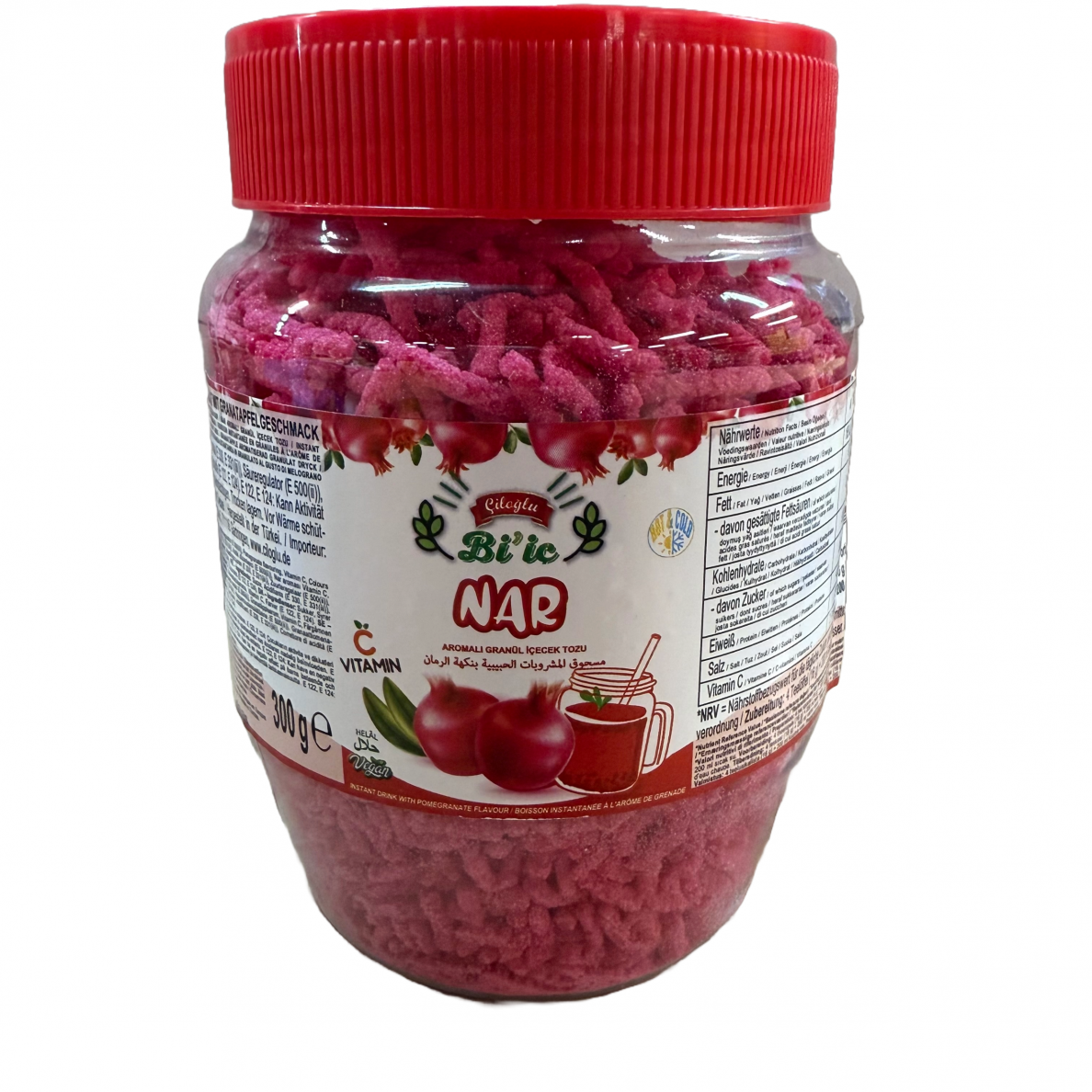 Šķīstošā tēja, granātābolu garša CILOGLU, 300g