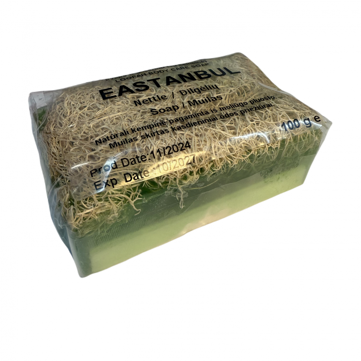 Tradicionālās dabīgās glicerīna ziepes, Roku darbs ar nātru aromātu, 100g