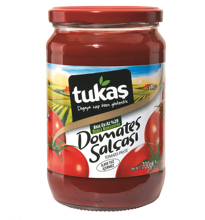 Tukaş tomātu pasta, stikla 700g Tukaş tomātu pasta, stikla 700g