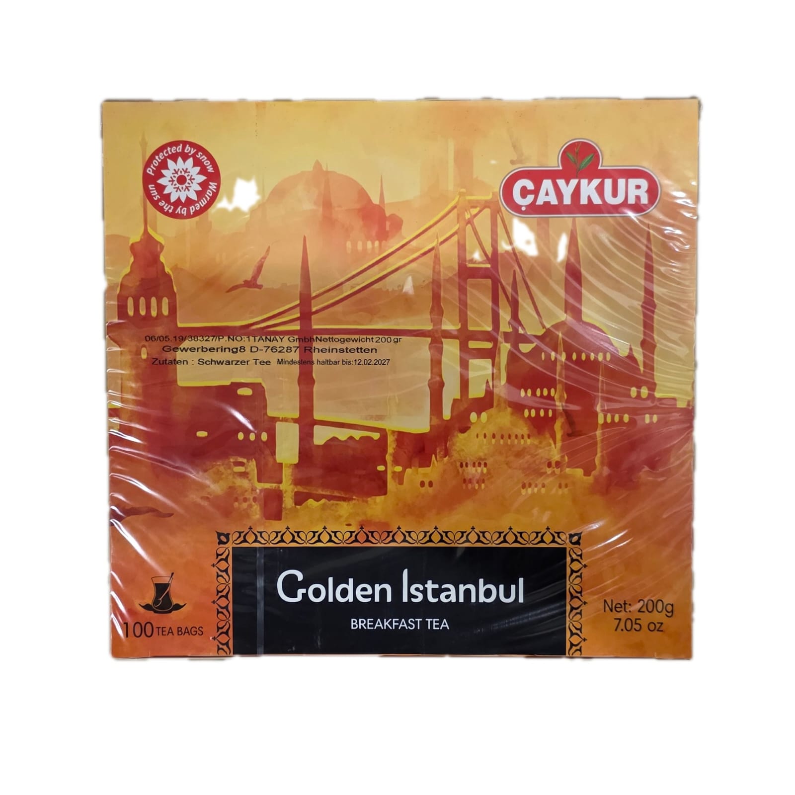 Çaykur Zelta Stambula, melnā tēja, 100 maisiņi 200g 