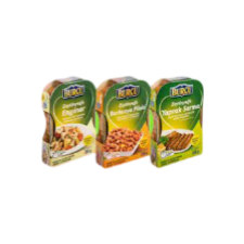 Burcu komplekts Dolma, pupiņu sautējums, dārzeņu sautējums ar artišokiem 600g