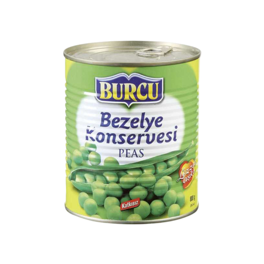 Burcu konservēti zaļie zirnīši 830g 