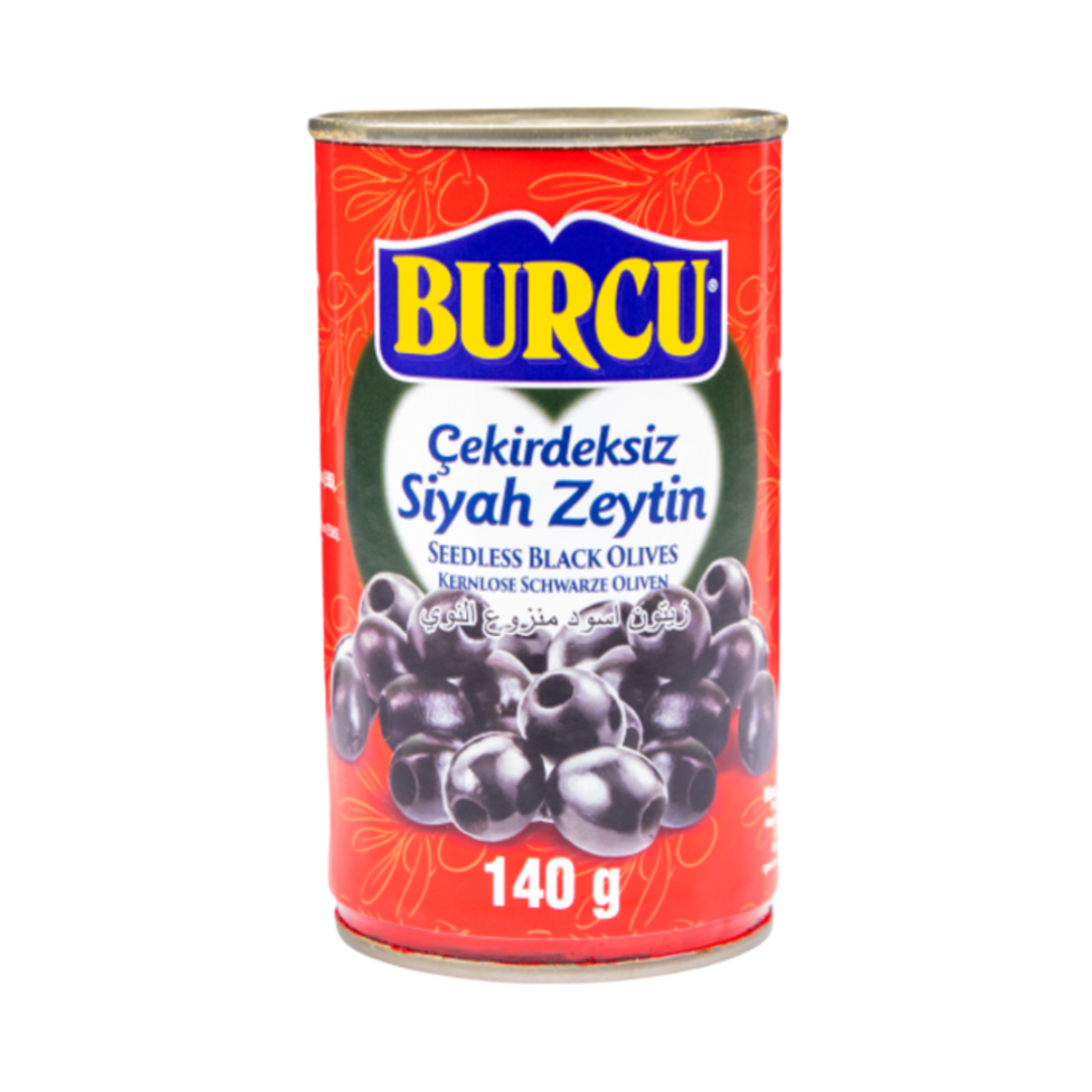 Burcu mustad oliivid ilma kivideta 140g