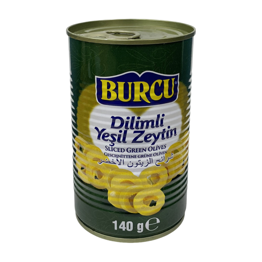 Burcu sagrieztas zaļās olīvas 140g 