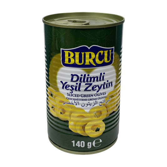 Burcu sagrieztas zaļās olīvas 140g