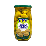 Burcu didelės žaliosios kokteilių alyvuogės su kauliukais 580g