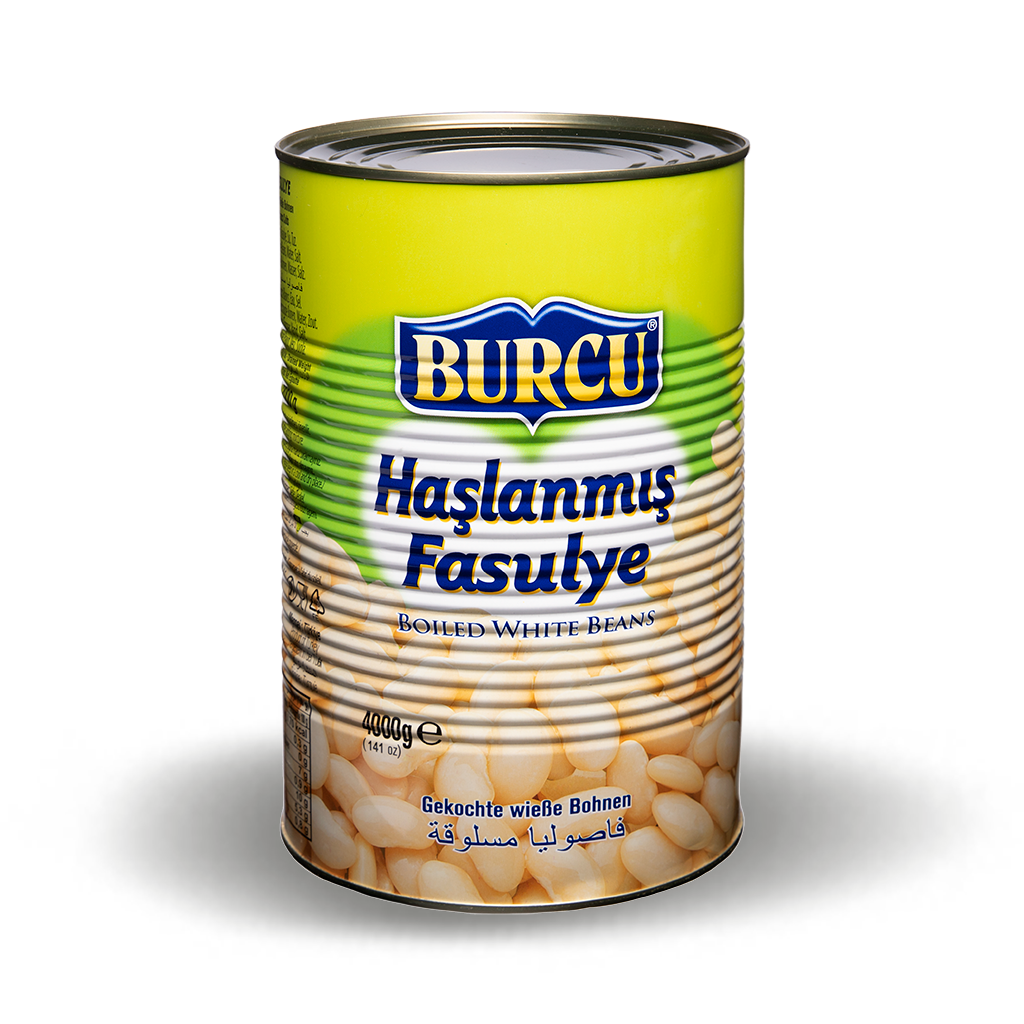 Burcu варёная белая фасоль, 400г