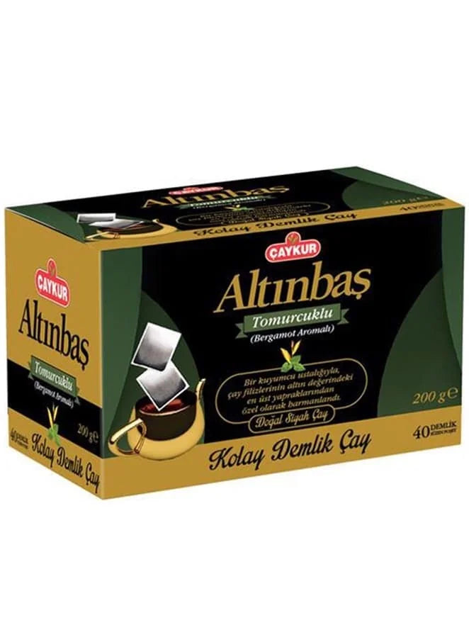 Altinbas Raki Caykur, Altinbas Melnā tēja ar bergamotu, 40 tējkann... – Turku Kārums