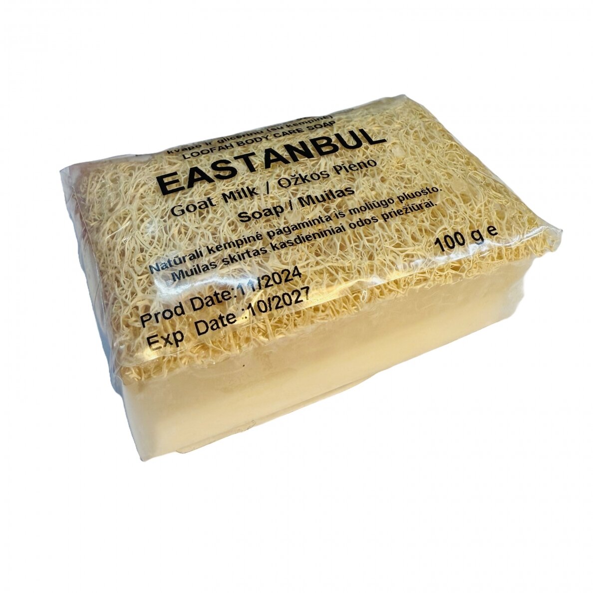 Tradicionālās dabīgās glicerīna ziepes, Roku darbs ar kazas piena aromātu, 100g 