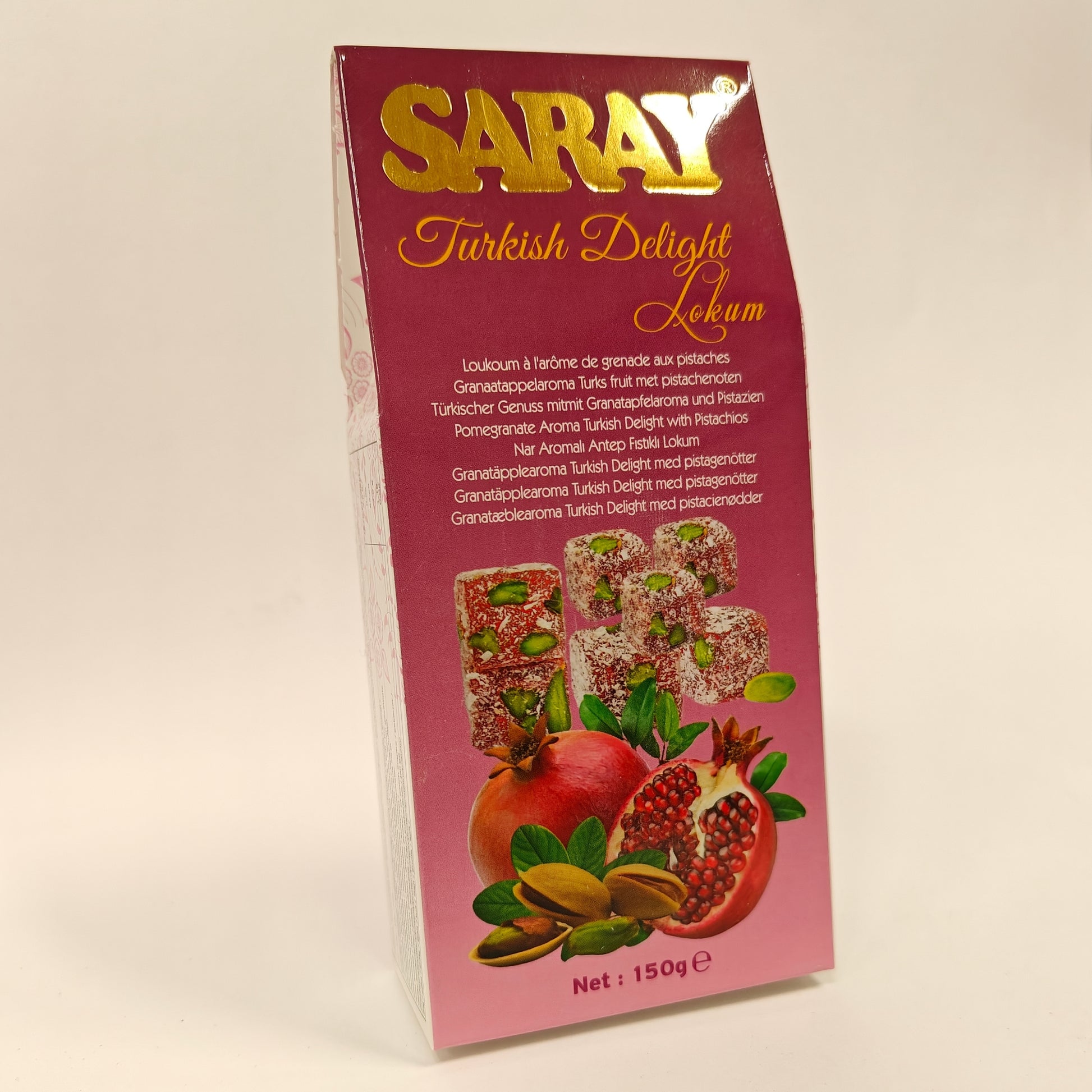 Saray granātābolu lukums ar pistācijām 150g granātābolu lukums