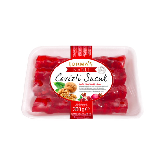 Lokma's granātābolu standziņas ar valriekstiem, uz šķīvja 300g