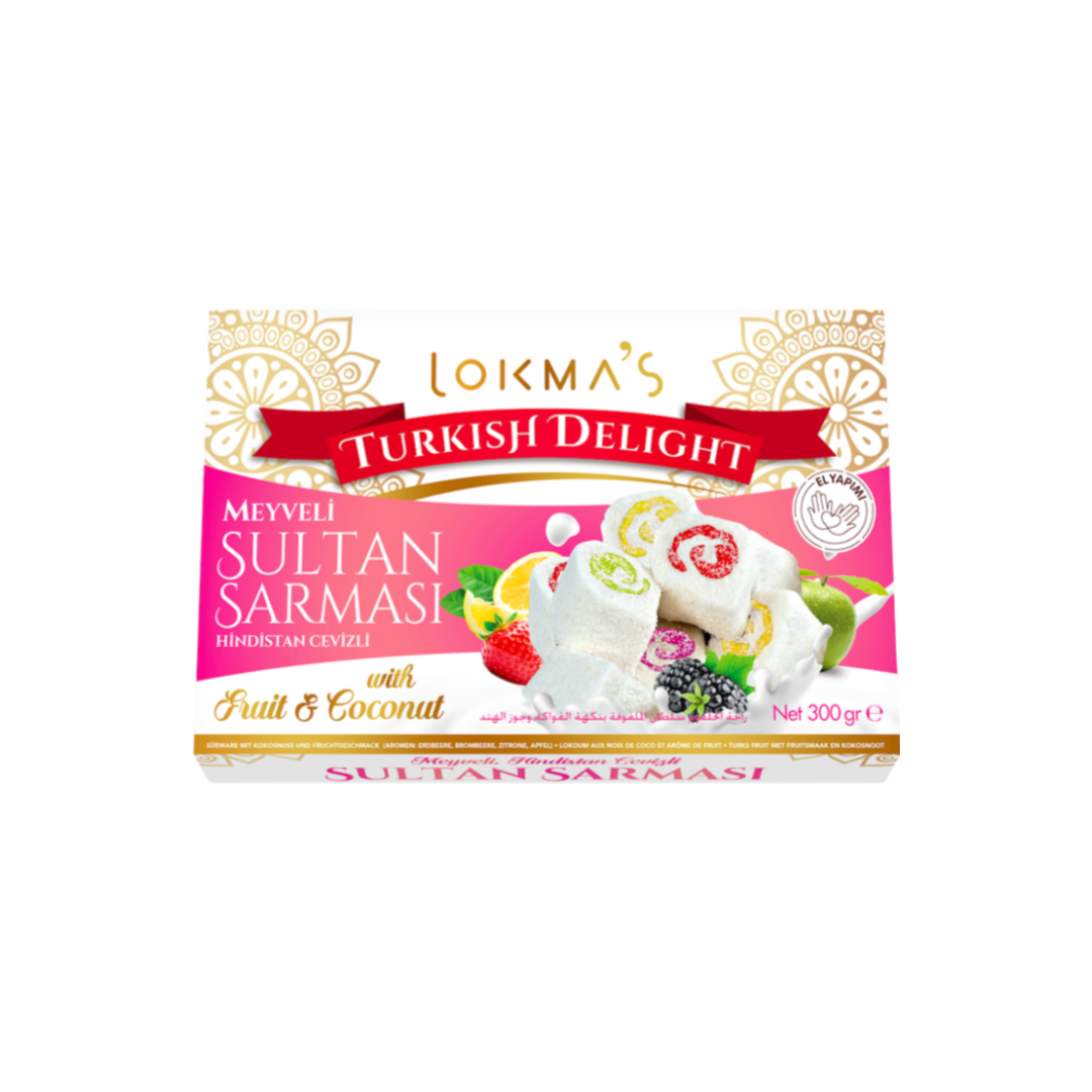 Лукум султана Lokma с фруктами 300г 