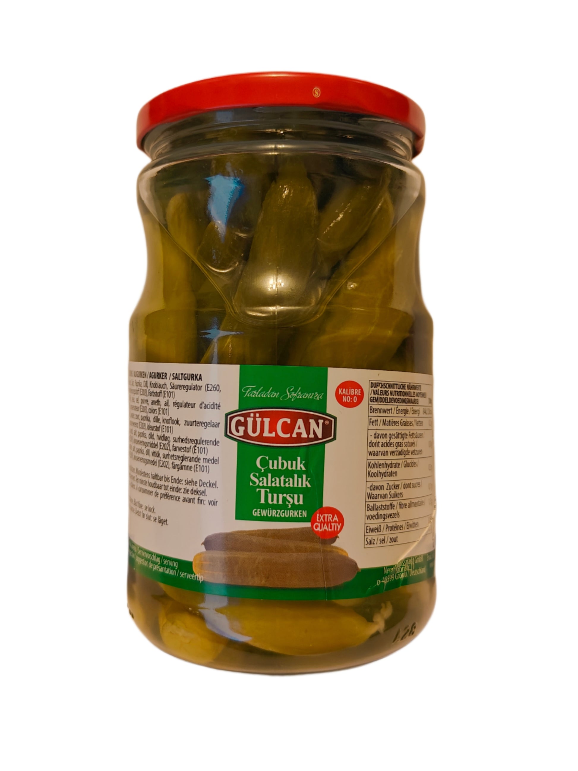 Gulcan marinēti gurķi 680g/380g marinēti gurķi