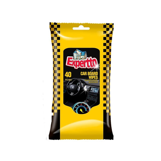 Mitrās salvetes, EXPERTTO, automašīnas salonam, 40 gab.
