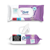 Mitrās salvetes, CLEANY, lavandu ekstrakts un pantenols, 120 gab