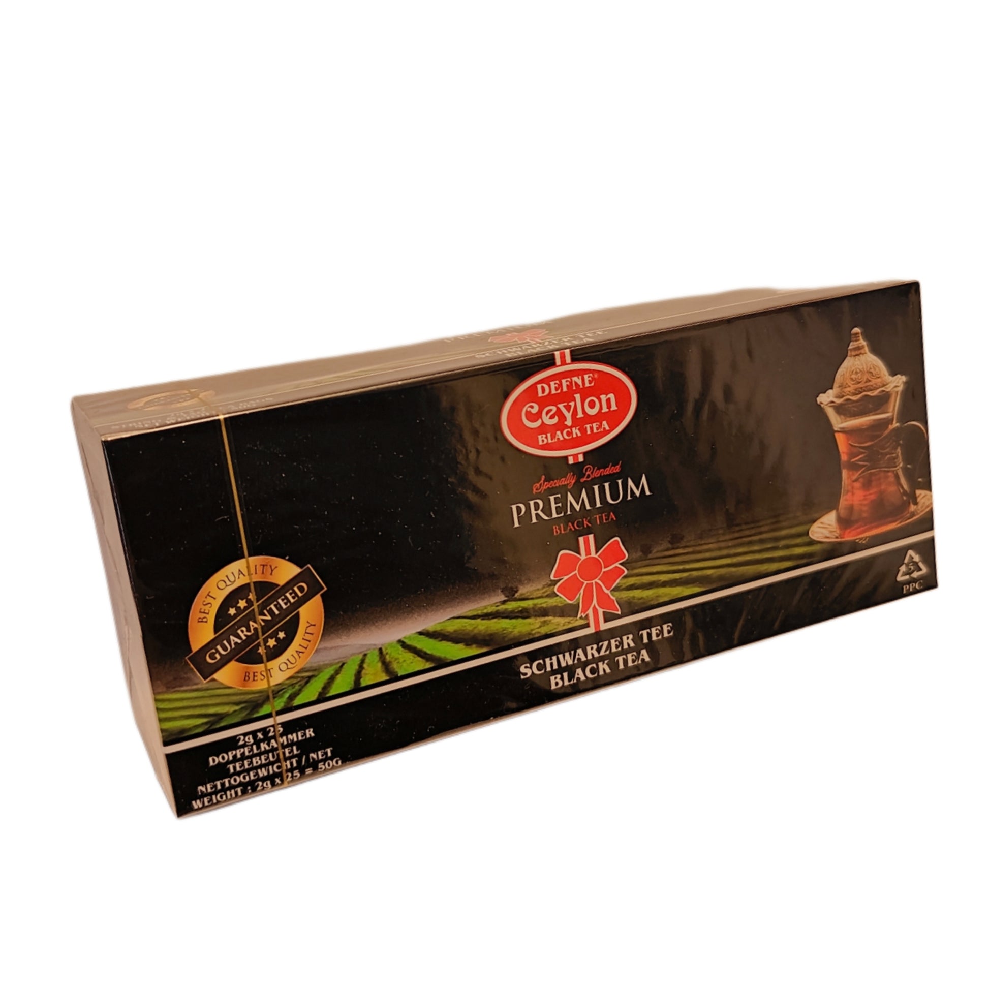 Defne Premium черный цейлонский чай, в пакетиках 25x2 melnā ceilonas tēja
