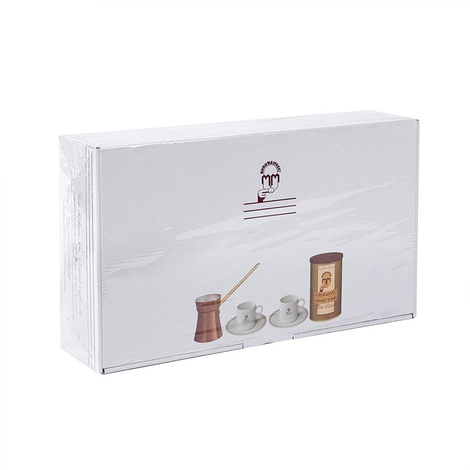 Mehmet Efendi Turku kafijas komplekts (turku kafija, džezve, tases) Dāvana 