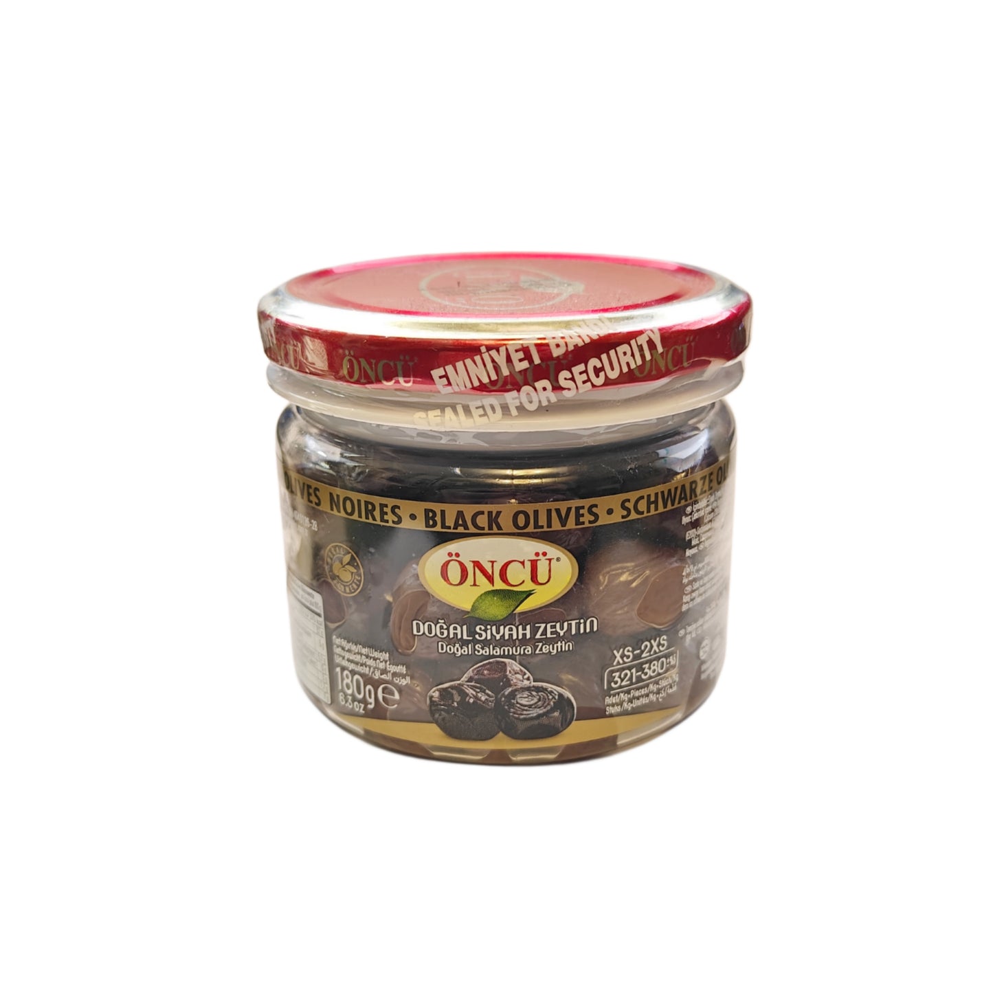 Melnās Olīves, Öncü , sālītas (Xs)-(2xs) 180 G