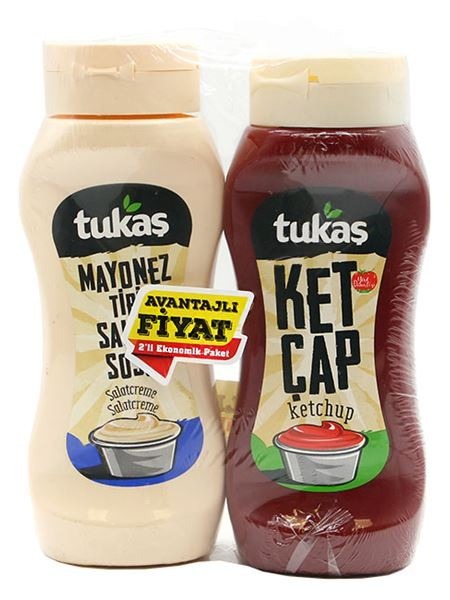 Tukas, komplekts Majonēze salātiem 335g + Kečups 400g 