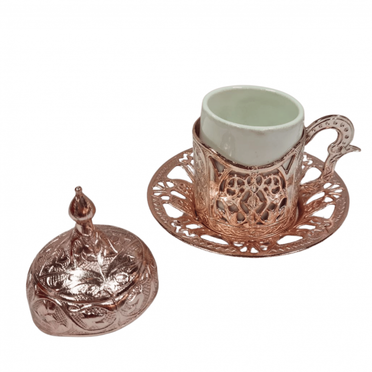 Turku kafijas krūze, rožu krāsā 