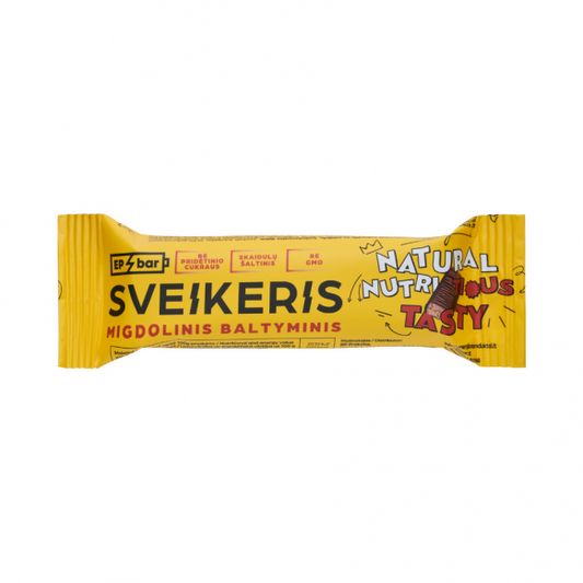 Veselīgais proteīna batoniņš ar mandelēm, EPBAR, 50g