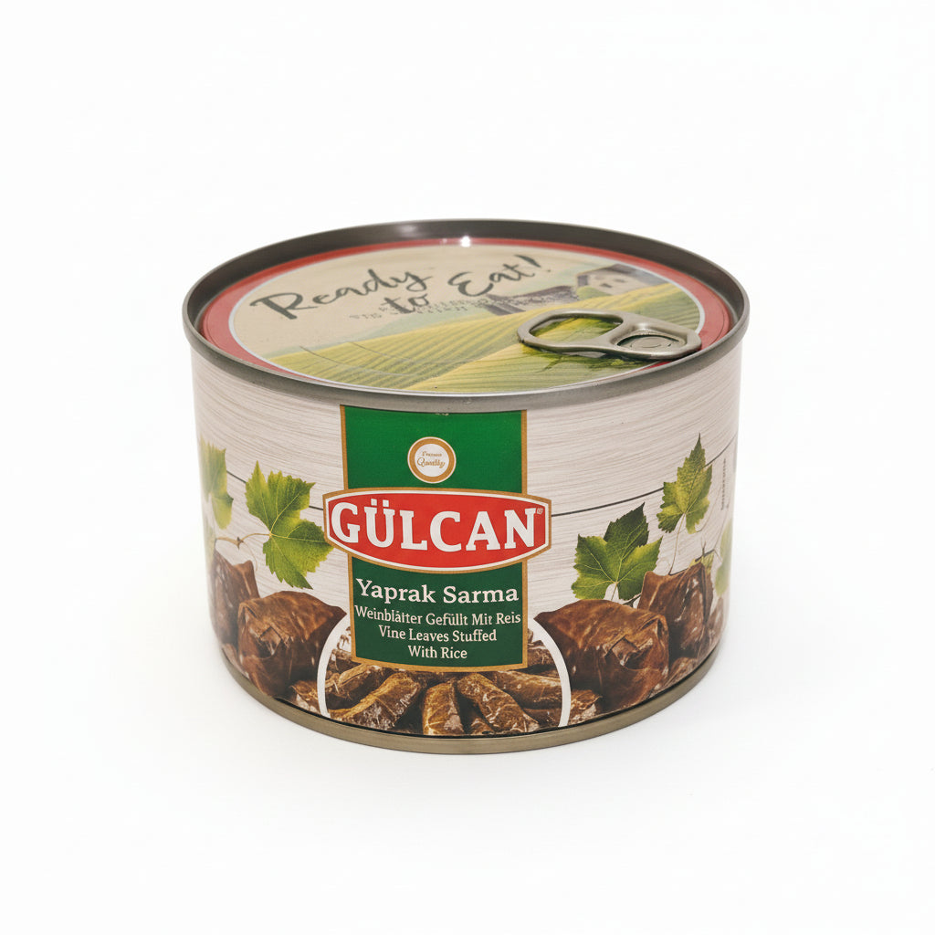Gulcan yaprak sarma Dolma vīnogu lapās 400g vinogu-lapas