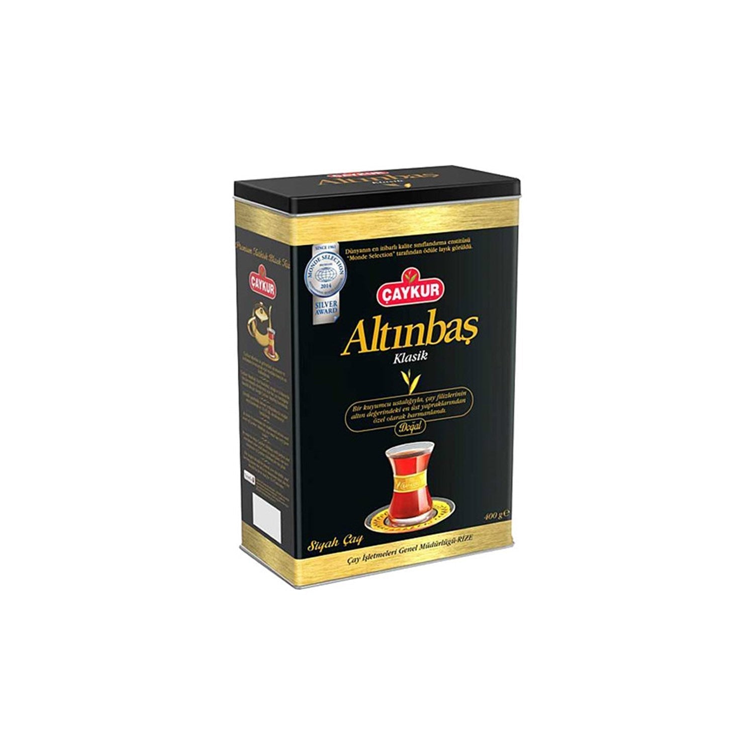Чай Caykur Altınbaş чёрный, в металлической коробке, 400г Çaykur Altınbaş klasik siyah çay 400 g -  by Çaykur - çay
