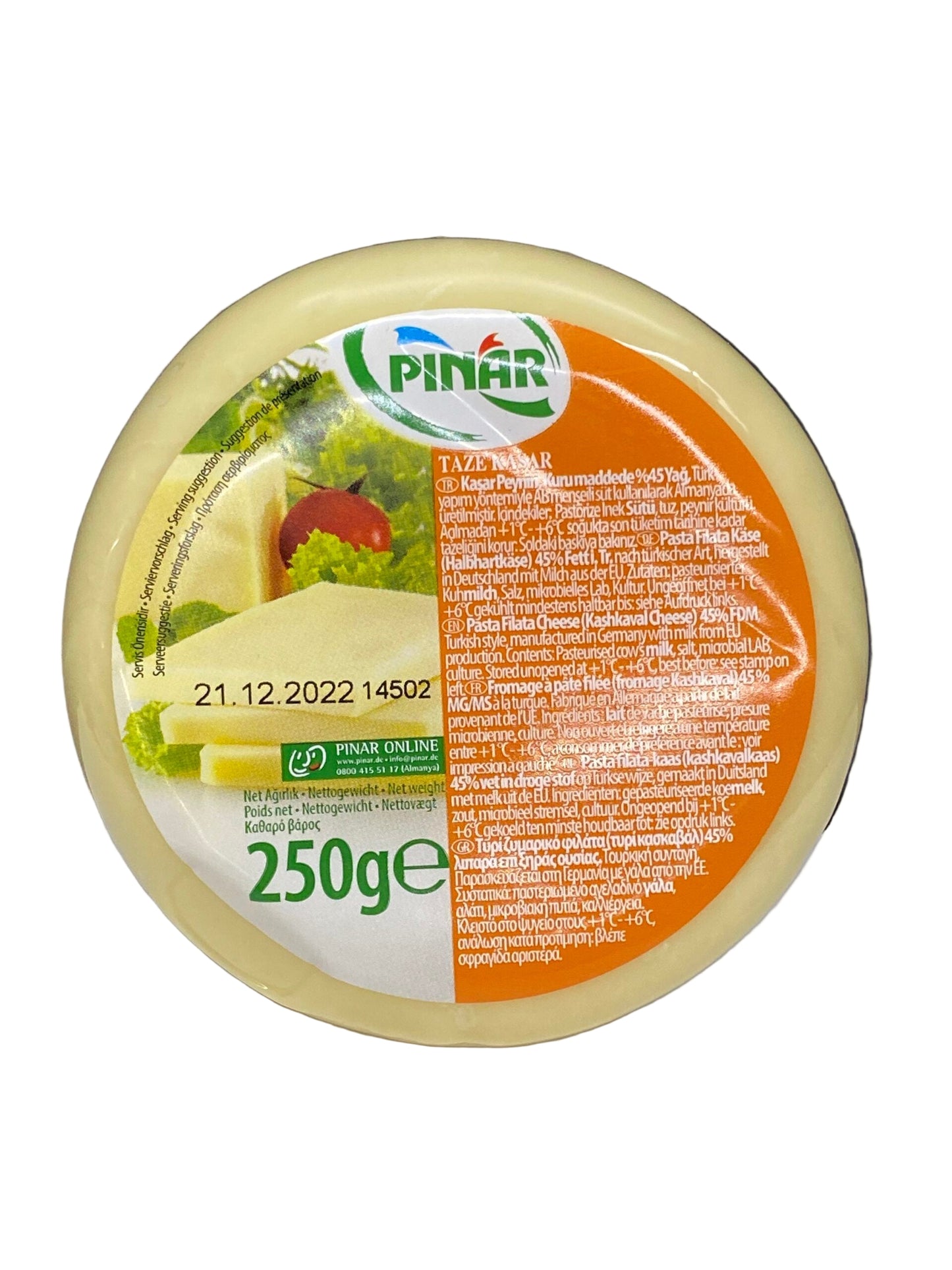 Pınar taze kaşar 250g -  by Pınar - austrumu ēdieni, kaşar peyniri, turkish, turku, ēdieni